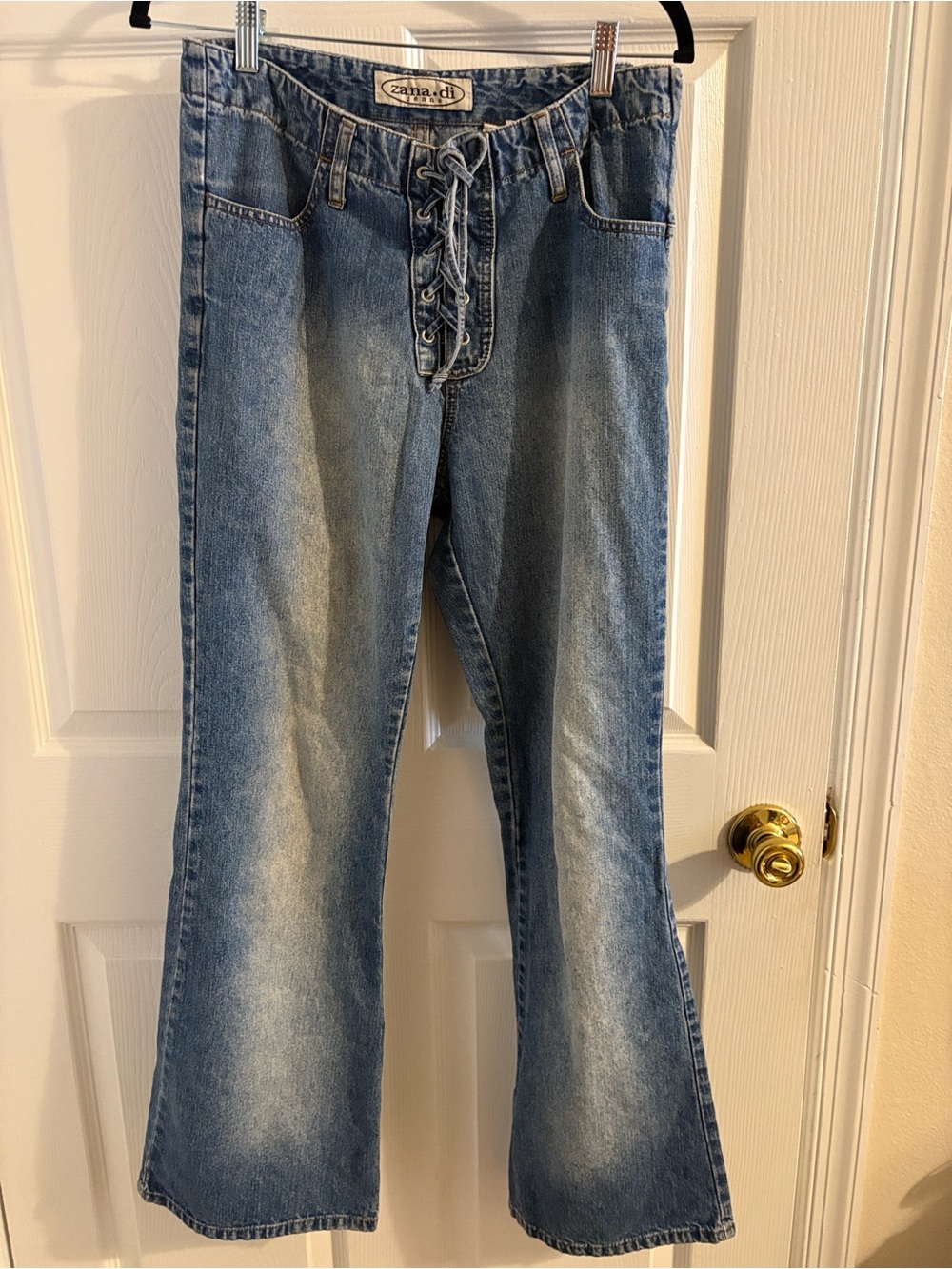 Zana Di Light Blue Flared Denim Jeans